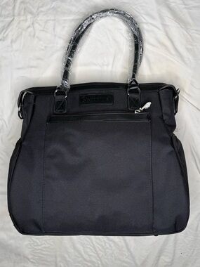 NWT Sarah Wells Claire Breast Pump Bag - Classic Black Luxury Diaper Tote